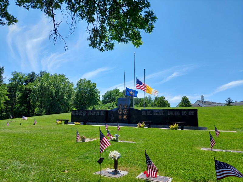 Veterans Memorial at Queen of Heaven cemetery