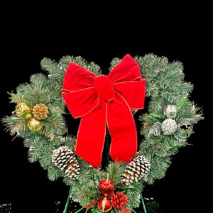 18" Heart w / Ornaments