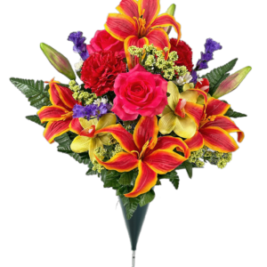 Premium Grave Vase Arrangement